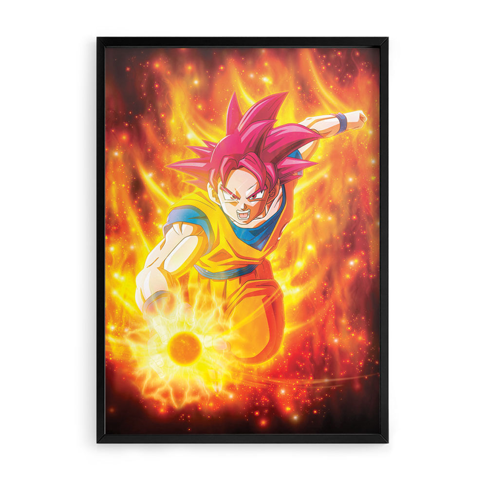 Quadro Decorativo Desenho Dragon Ball Z Goku Salas