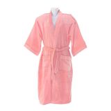 Roupão Veludo Adulto 100% Algodão Briza Rosa 3008 Tam M