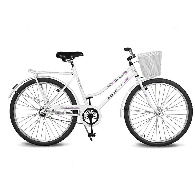 Bicicleta Kyklos Circular 5.5 Aro 26 Rígida 1 Marcha - Branco