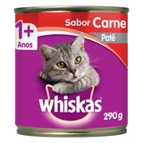 Ração Úmida Whiskas Lata Patê de Carne para Gatos Adultos 290 g