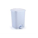 Lixeira Smart Grande  Pedal Amortecedor 15 L Branca Monte Li
