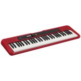 TECLADO MUSICAL CASIOTONE BASICO DIGITAL VERMELHO CT-S200RDC2-BR