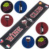 Kit Bar Mat Clube Do Vinho + 6 Cup Mats Presente Adega