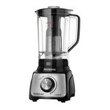 Liquidificador Mondial L-1100 Bi Jarra de San Cristal 3L 1100W 12 Velocidades Preto/Inox 220V