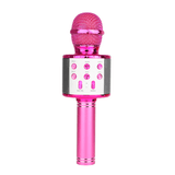 Microfone Bluetooth Karaokê Sem Fio OL Rosa Pink