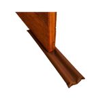 Veda Protetor De Porta Tecido Marrom 90Cm