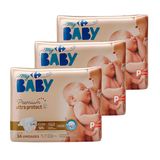 Kit Fraldas Carrefour My Baby P 102 Unidades