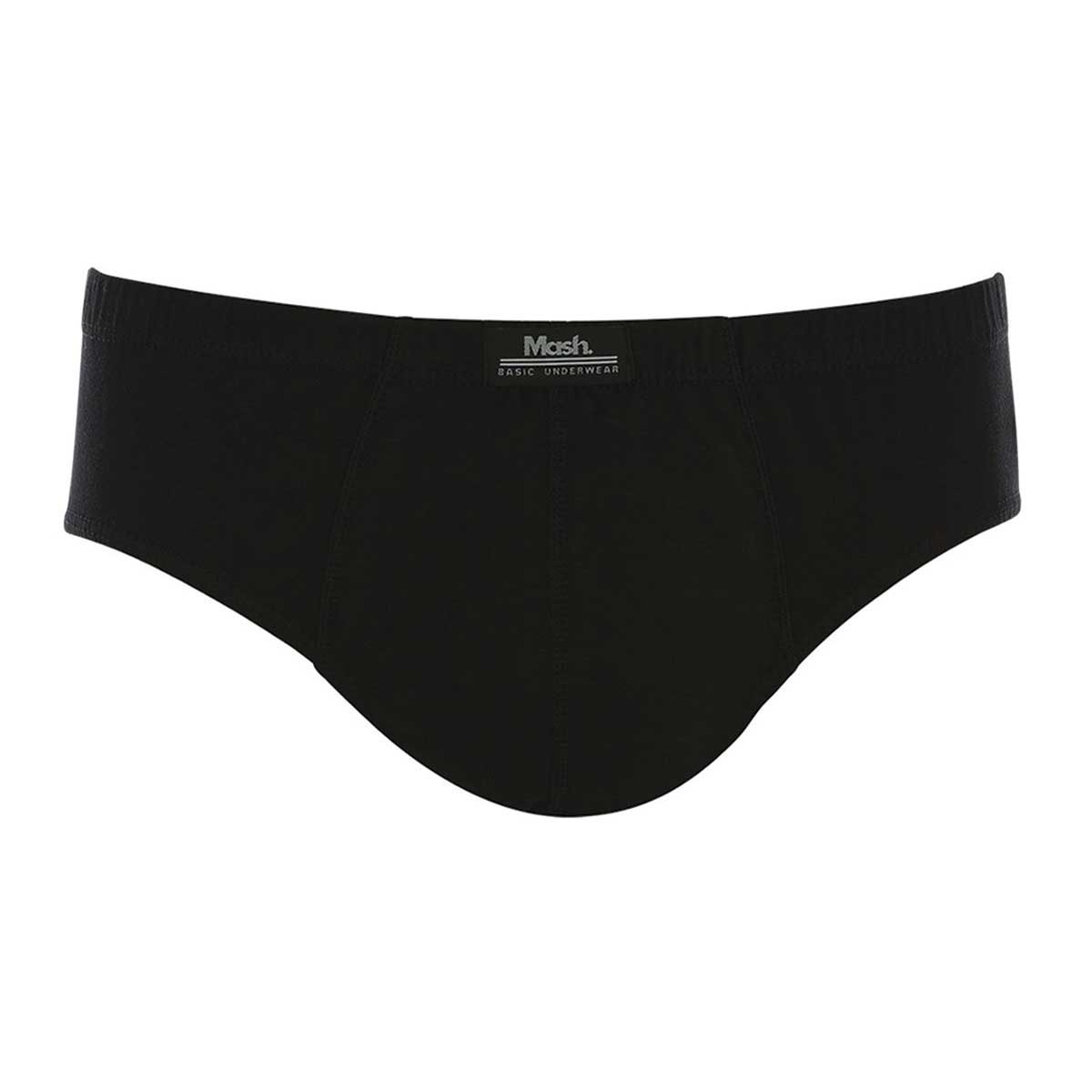 Cueca Slip Preto P Algodão Mash