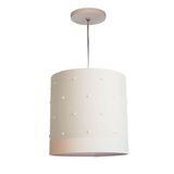 Lustre Pendente Infantil Pérolas - 25X25 Branco