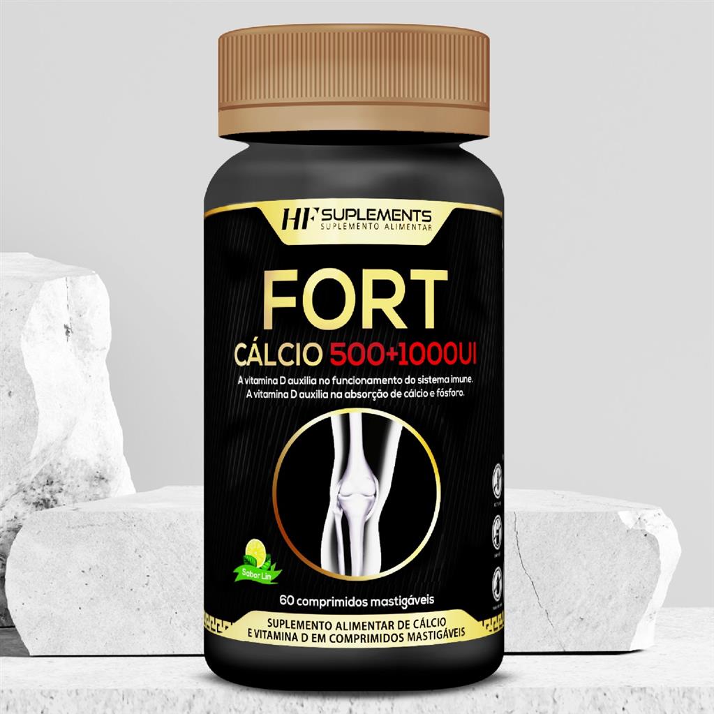 Suplemento Alimentar de Cálcio e Vitamina D.Conheça agora o FORT CÁLCIO ...