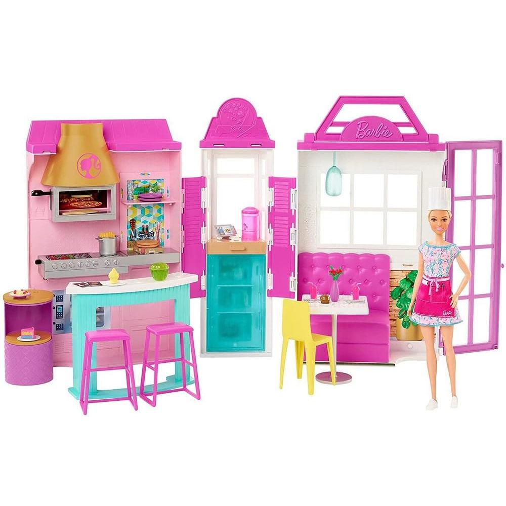 Barbie padaria chef boneca está pronto para assar com um conjunto de jogos  de forno e acessórios de comida que realmente subir! Um som de forno, ação  - Carrefour