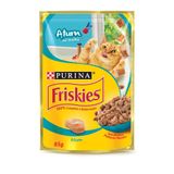 Nestlé Purina Friskies Ração Úmida para Gatos Adultos Atum ao Molho 85g