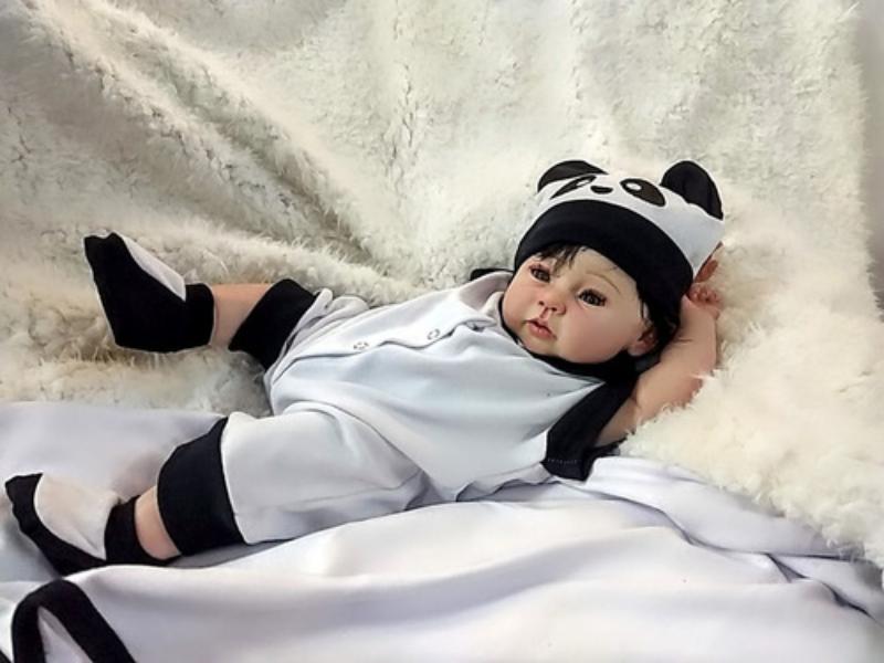Bebê Boneca Reborn Panda Presente Enxoval Mercado Livre