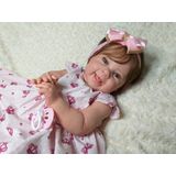 Bebê Reborn Menina Princesa Olhos Verdes + Enxoval