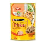 Nestlé Purina Friskies Ração Úmida para Gatos Adultos Peru ao Molho 85g