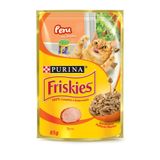 Nestle Purina Friskies Racao Umida Para Gatos Adultos Peru Ao Molho 85g