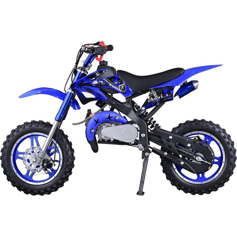 Mini Moto A Gasolina 49cc Motor 2 Tempos Velocidade Maxima 30km H Bull Motors Bkdb08 Azul Carrefour