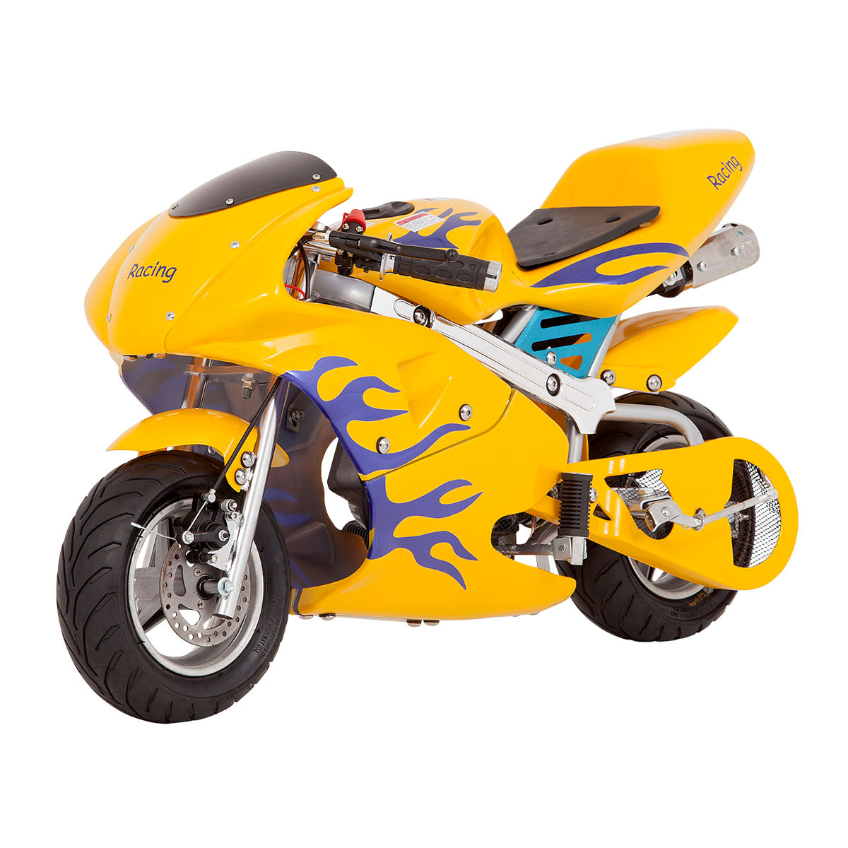 Super Mini Moto Ninja Gasolina 49cc 0 KM Aro 6,5 2T Freio a Disco - TMN4917  - Tander