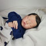 Bebê Reborn Menino  Dormindo Cabelo Fio a Fio