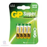 04 Pilhas Aaa Alcalina Gp Super Com 4 Unids Boas