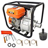 Motobomba Profissional Vulcan VMB552 163CC 5,5HP Com Motor 4 Tempos á Gasolina Ideal Para Irrigação, Abastecimento de Cisternas e Caixas D'Água