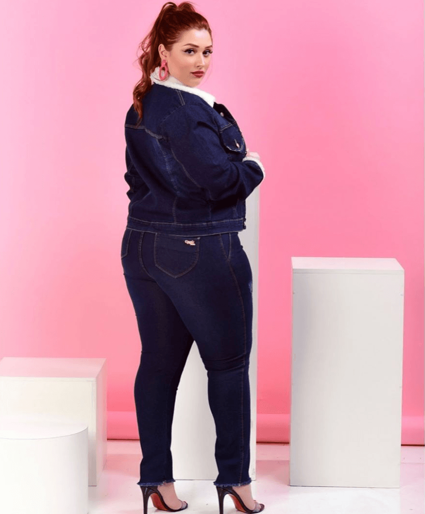 Jaqueta jeans plus size, jaqueta jeans feminina, 46 ao 52 em Promoção na  Americanas