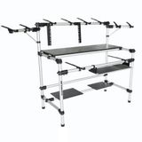 Rack Titanium Studio RS120 Custom Ideal Para Teclados Controlador, Com Suporte Para Notebook, Monitor de Referencia, Mixer e Periféricos