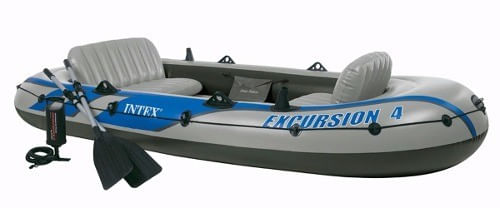 Bote Inflável Intex Excursion 4 Pessoas Par de Remos Bomba de Inflar #68324 é boa?