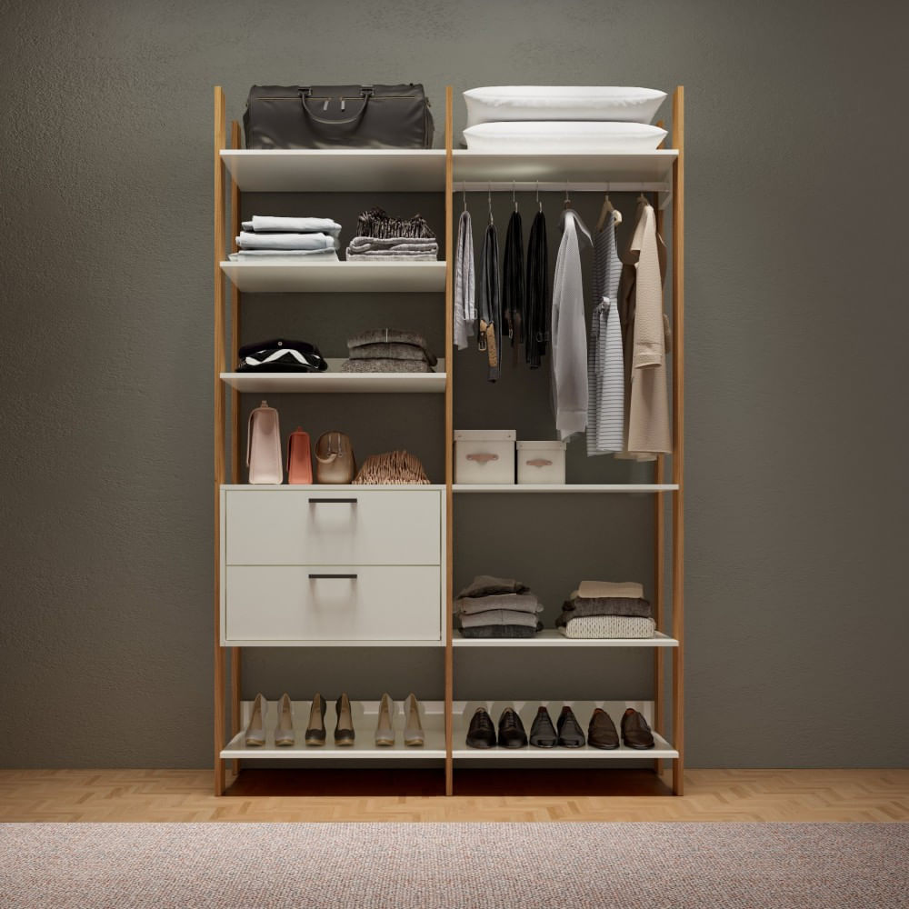 Módulo para Closet 2 Gavetas MDF TW403 Dalla Costa