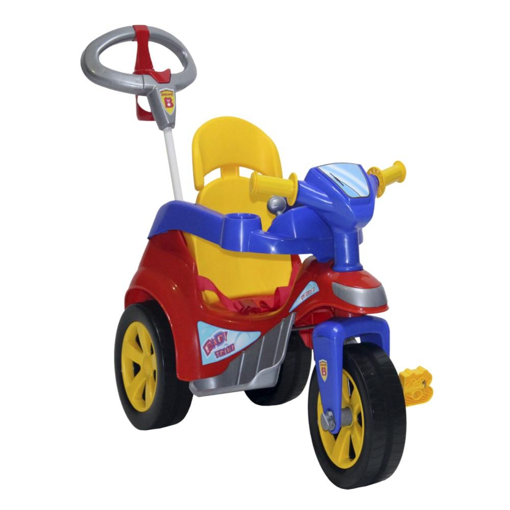 Menor preço em Triciclo Baby Trike Evolution Pedal c/ Empurrador Vermelho Biemme
