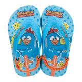 Chinelo Ipanema Crianca Galinha Pintadinha Afeto Baby Azul/Laranja 19