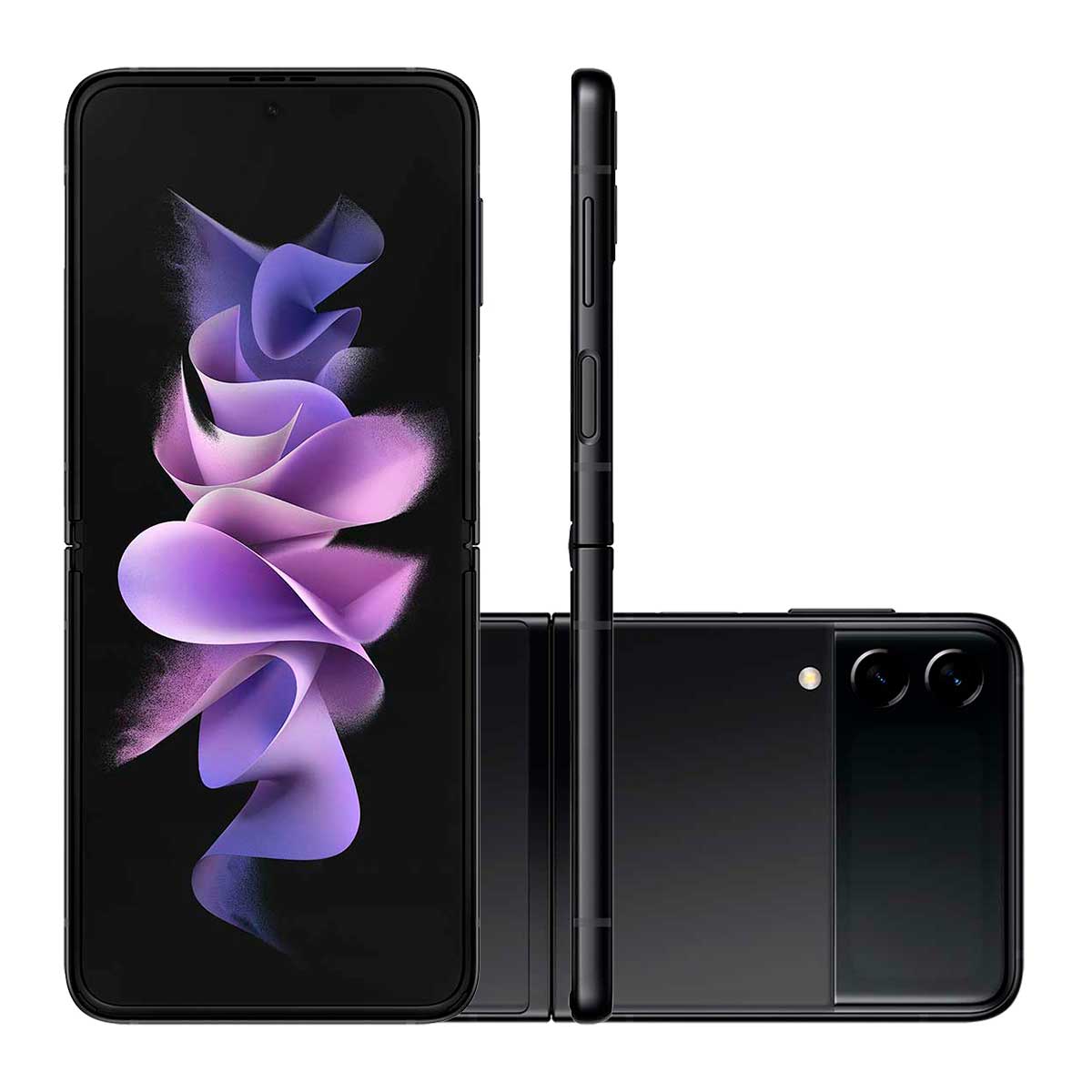 Smartphone Dobrável Samsung Galaxy Z Flip3 5G 128 GB 8GB RAM Octa Core Tela 6,7" Câmera Dupla Preto