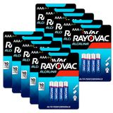 Pilhas Aaa Palito Rayovac Atacado Original 10 Cartelas - 60 Unidades