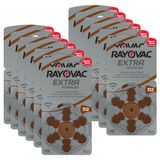 Pilhas Baterias 312 Rayovac Pr41 Aparelho Auditivo 72 Unidades