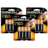 Kit Duracell Duralock Pilha Alcalina AA com 24