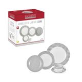 Aparelho de jantar em porcelana com 20 peças