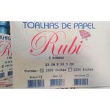 Papel Toalha Interfolhado 3 dobras - Rubi Branco Extra 23x26,5