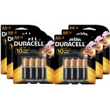 Kit Duracell Duralock Pilha Alcalina AA com 48 unidades