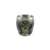 Copo Shot Decorativo Colecionável Medieval Caveira Guerreiro Viking Para Tequila Vodka Whisky