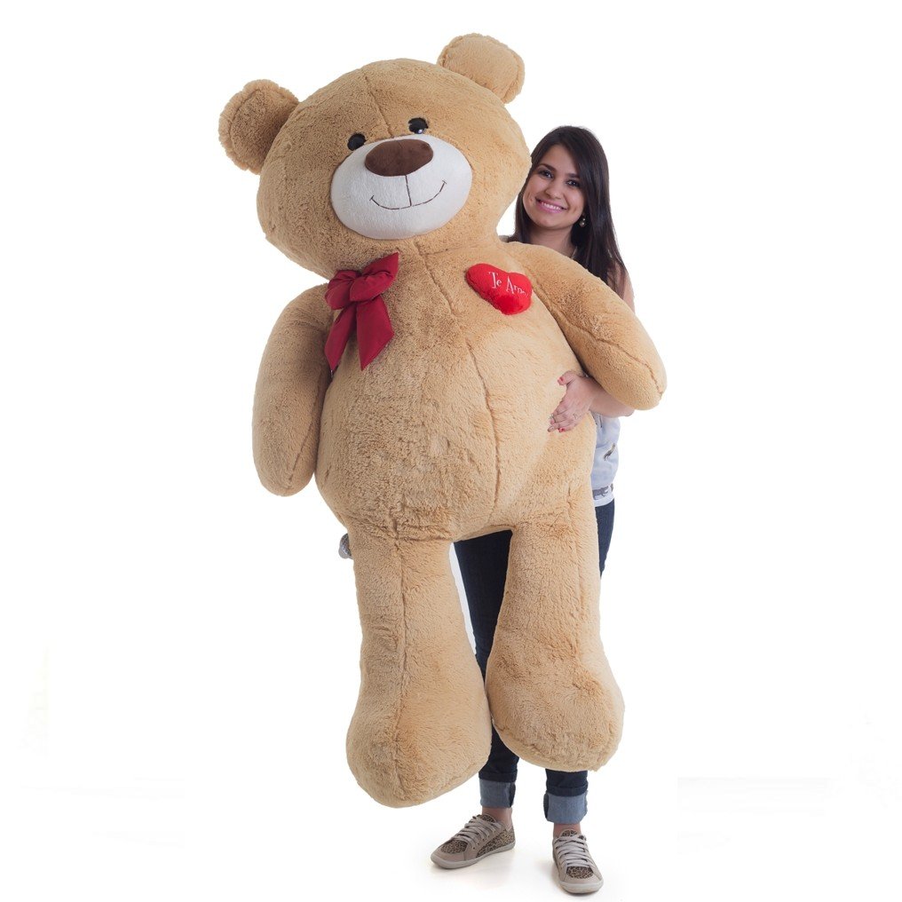 Urso de Pelúcia Gigante 1 metro e 50 cm - Apaixonado Caramelo