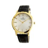 Relógio Feminino Champion Dourado com Pedras Pulseira Couro
