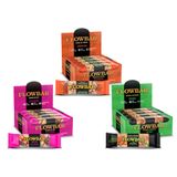 Kit 3 Displays com 12 Barras de Nuts 30g Flowbar Vegana Amendoim Goji Berry + Frete Grátis