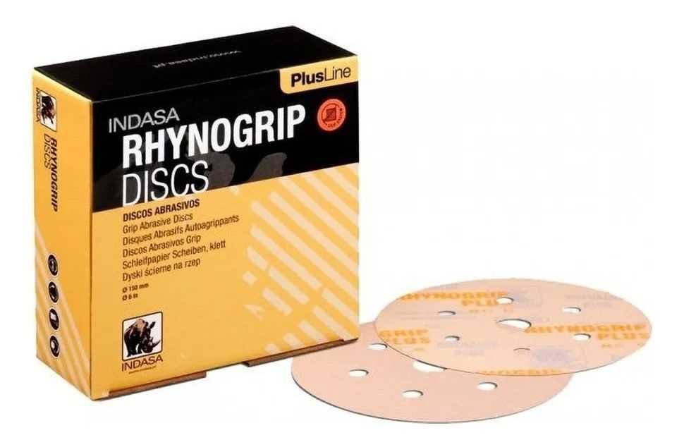 DISCO LIXA D150 6F RHYNOGRIP PLUS - P240 - INDASA