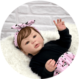 Bebê Reborn Menina  Real Silicone, Banho Cabelo Fio A Fio Baby