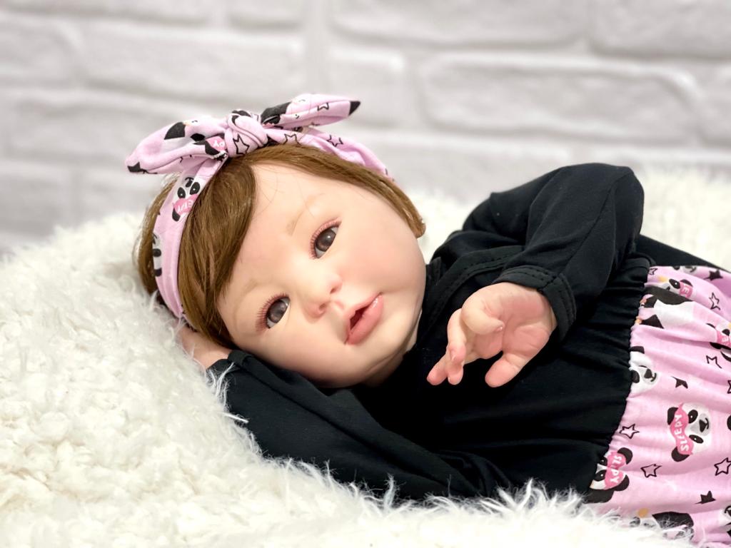 Bebê Reborn Menina Silicone, Fofa, Princesa, Original em Promoção