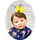 Bebê Reborn Menina Silicone Fofa, Princesa, Pode Tomar Banho