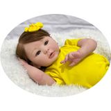 Bebê Reborn Menina  Realista Silicone, Banho Fio A Fio Baby