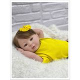 Bebê Reborn Menina  Realista Silicone, Banho Cabelo FioAFio