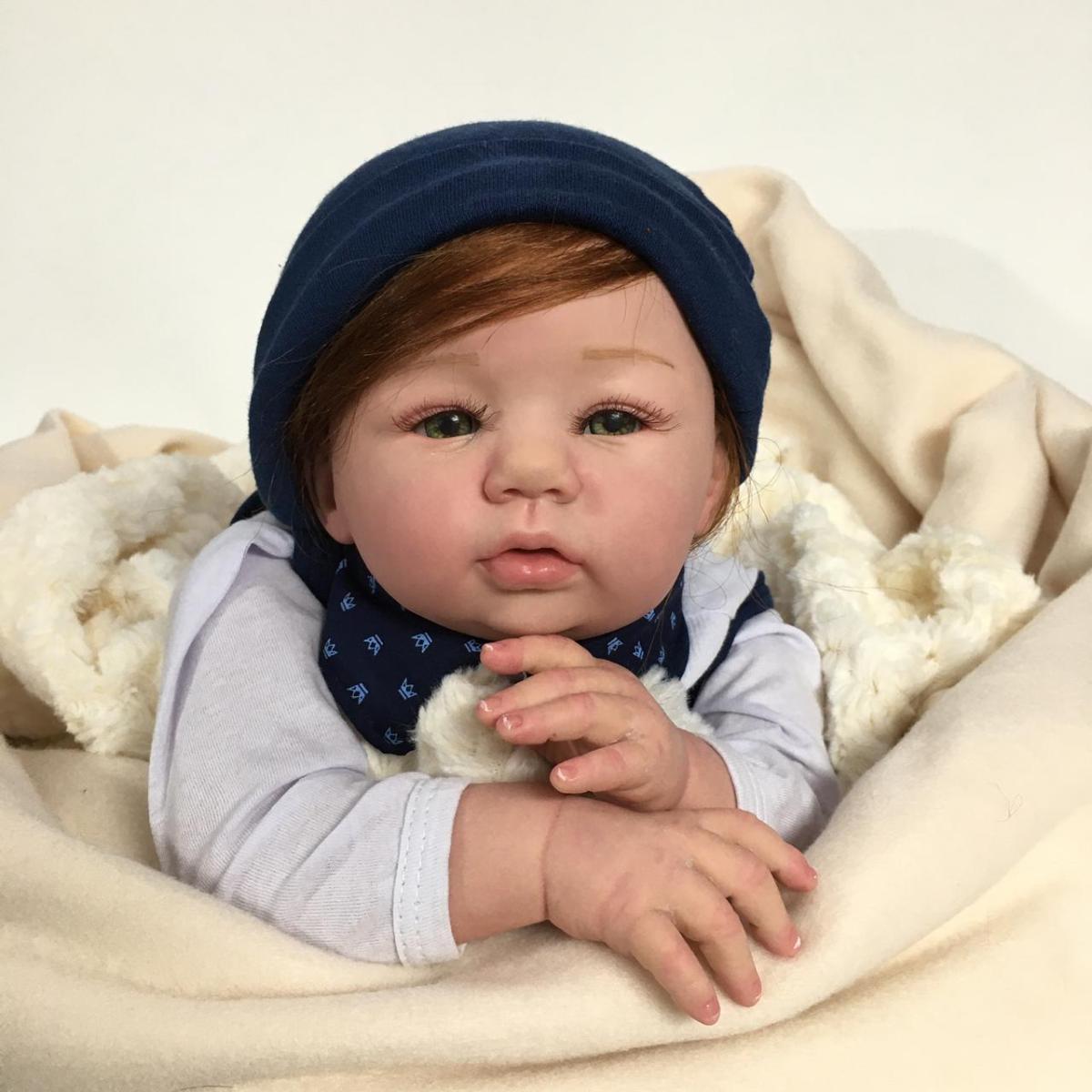 Bebê Reborn Baby Doll Recém-Nascido 3D-49