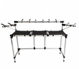 Rack Titanium Profissional Dj RDJMK2 Custom Ideal Para CDJs, Toca-Discos ou Mixers e Com Suportes Para Notebook, Monitores de Referencia entre Outros